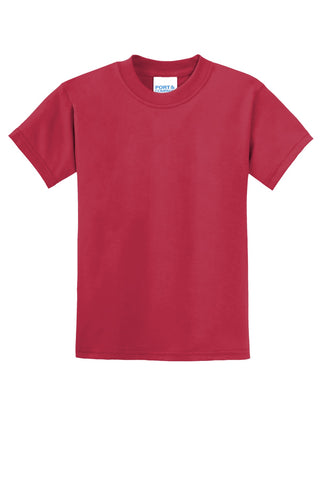 Port & Company Youth Core Blend Tee (Red)