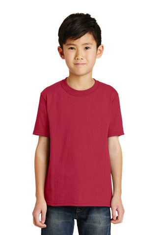 Port & Company Youth Core Blend Tee (Red)
