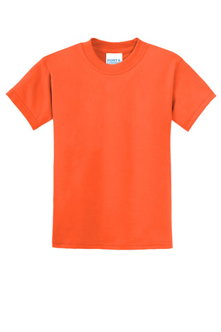 Port & Company Youth Core Blend Tee (Safety Orange)