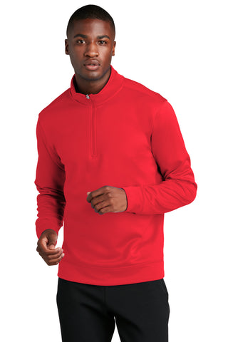 Port & Company Performance Fleece 1/4-Zip Pullover Sweatshirt (Red)
