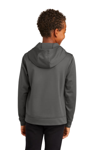Port & Company Youth Performance Fleece Pullover Hooded Sweatshirt (Charcoal)