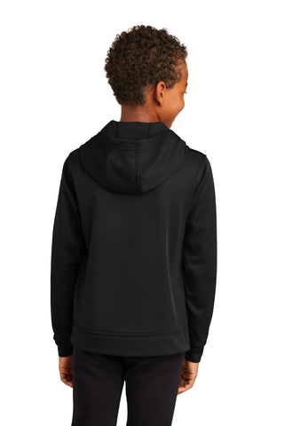 Port & Company Youth Performance Fleece Pullover Hooded Sweatshirt (Jet Black)