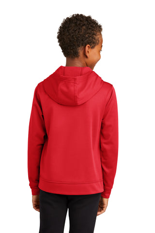 Port & Company Youth Performance Fleece Pullover Hooded Sweatshirt (Red)