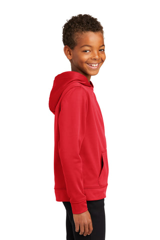 Port & Company Youth Performance Fleece Pullover Hooded Sweatshirt (Red)