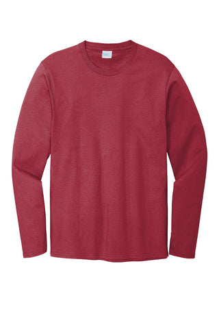 Port & Company Long Sleeve Bouncer Tee (Rich Red)