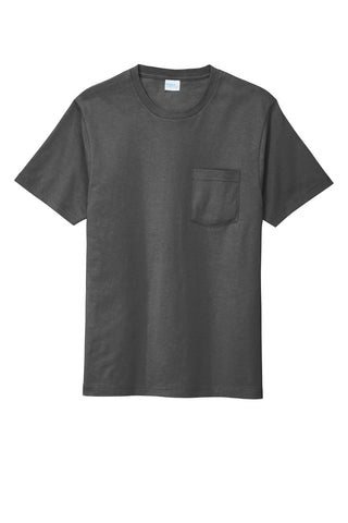 Port & Company Bouncer Pocket Tee (Coal Grey)