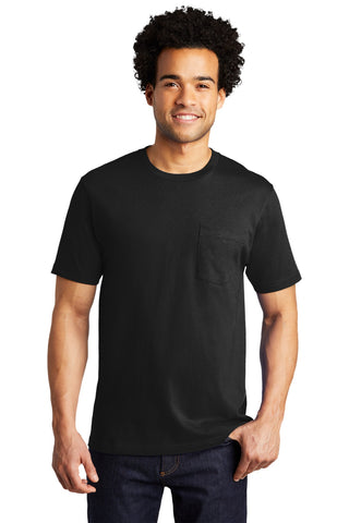 Port & Company Bouncer Pocket Tee (Deep Black)