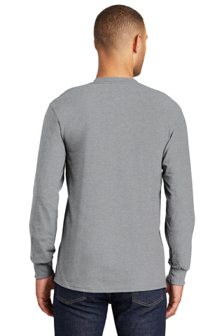 Port & Company Tall Long Sleeve Essential Pocket Tee (Athletic Heather*)