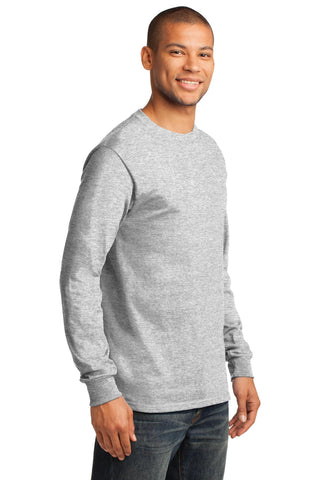 Port & Company Tall Long Sleeve Essential Tee (Ash)