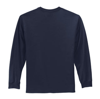 Port & Company Tall Long Sleeve Essential Tee (Deep Navy)