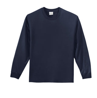 Port & Company Tall Long Sleeve Essential Tee (Deep Navy)