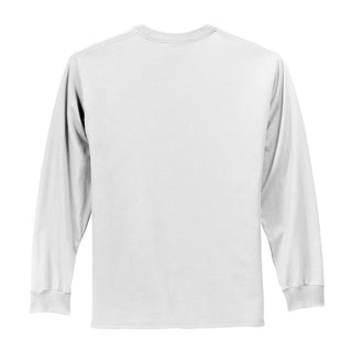 Port & Company Tall Long Sleeve Essential Tee (White)