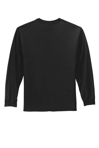 Port & Company Long Sleeve Essential Tee (Jet Black)