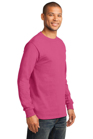 Port & Company Long Sleeve Essential Tee (Sangria)