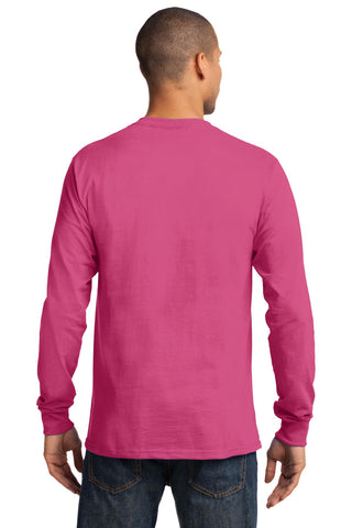 Port & Company Long Sleeve Essential Tee (Sangria)