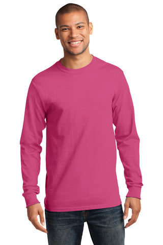 Port & Company Long Sleeve Essential Tee (Sangria)