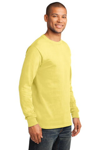 Port & Company Long Sleeve Essential Tee (Yellow)