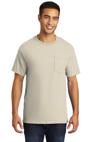 Port & Company Tall Essential Pocket Tee (Natural)