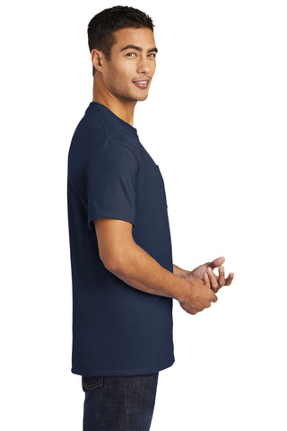 Port & Company Tall Essential Pocket Tee (Navy)