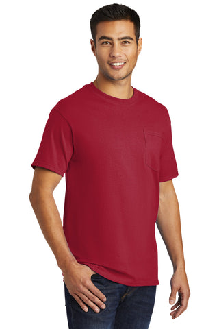 Port & Company Tall Essential Pocket Tee (Red)