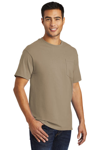 Port & Company Tall Essential Pocket Tee (Sand)