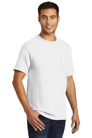 Port & Company Tall Essential Pocket Tee (White)