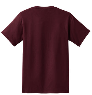 Port & Company Essential Pocket Tee (Athletic Maroon)