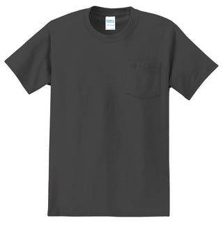 Port & Company Essential Pocket Tee (Charcoal)