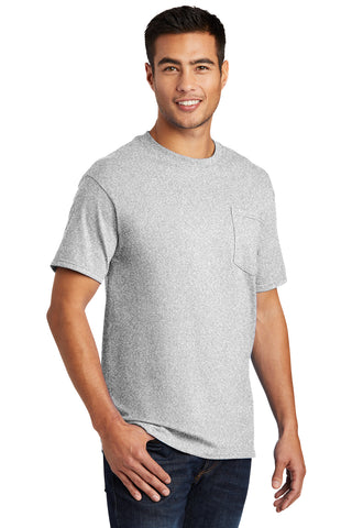 Port & Company Essential Pocket Tee (Ash**)