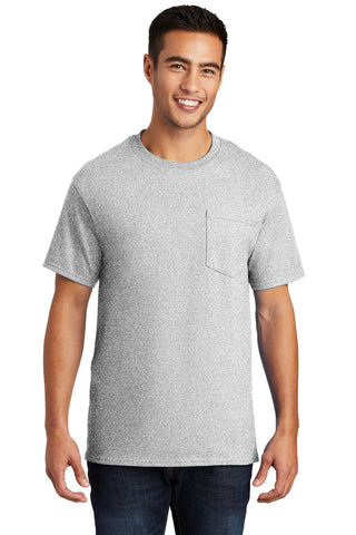 Port & Company Essential Pocket Tee (Ash**)