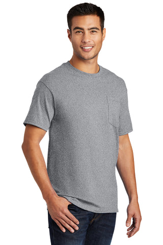 Port & Company Essential Pocket Tee (Athletic Heather*)