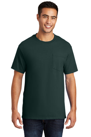 Port & Company Essential Pocket Tee (Dark Green)