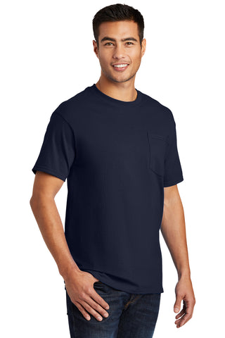 Port & Company Essential Pocket Tee (Deep Navy)