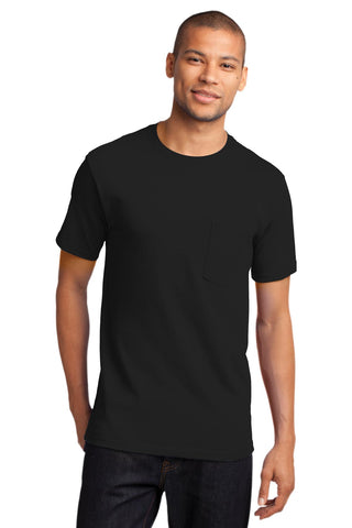 Port & Company Essential Pocket Tee (Jet Black)