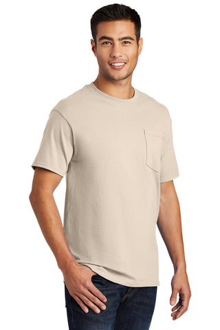 Port & Company Essential Pocket Tee (Natural)