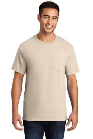 Port & Company Essential Pocket Tee (Natural)