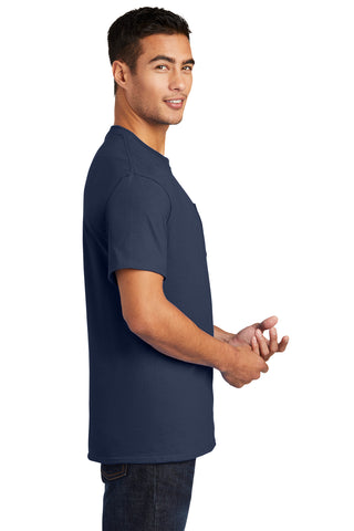 Port & Company Essential Pocket Tee (Navy)