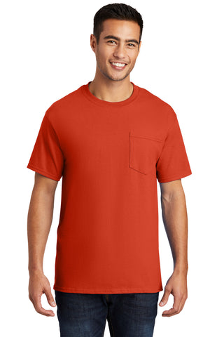 Port & Company Essential Pocket Tee (Orange)