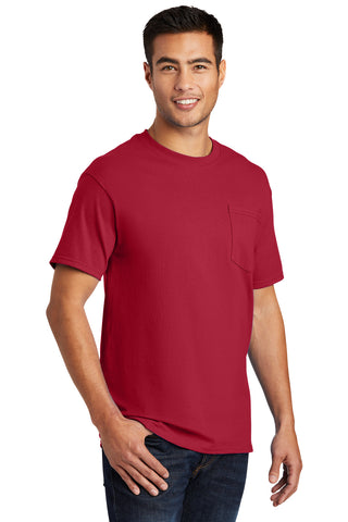 Port & Company Essential Pocket Tee (Red)