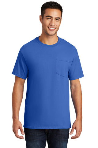 Port & Company Essential Pocket Tee (Royal)