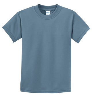 Port & Company Youth Essential Tee (Stonewashed Blue)