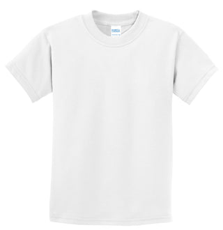 Port & Company Youth Essential Tee (White)