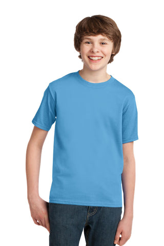 Port & Company Youth Essential Tee (Aquatic Blue)