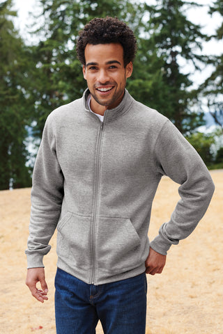 Port & Company Core Fleece Cadet Full-Zip Sweatshirt (Jet Black)