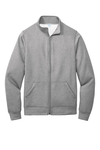 Port & Company Core Fleece Cadet Full-Zip Sweatshirt (Athletic Heather)