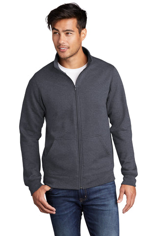 Port & Company Core Fleece Cadet Full-Zip Sweatshirt (Heather Navy)