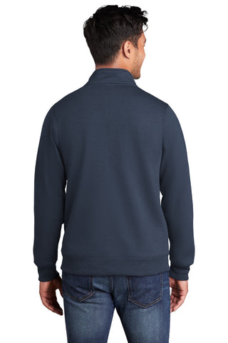 Port & Company Core Fleece Cadet Full-Zip Sweatshirt (Navy)