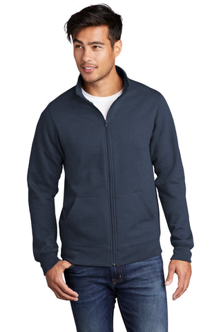 Port & Company Core Fleece Cadet Full-Zip Sweatshirt (Navy)