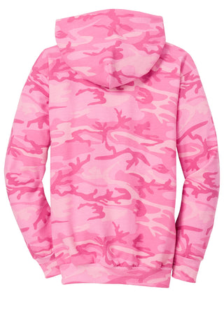 Port & Company Core Fleece Camo Pullover Hooded Sweatshirt (Pink Camo)
