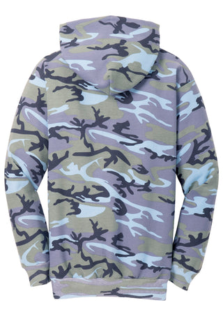 Port & Company Core Fleece Camo Pullover Hooded Sweatshirt (Woodland Blue Camo)